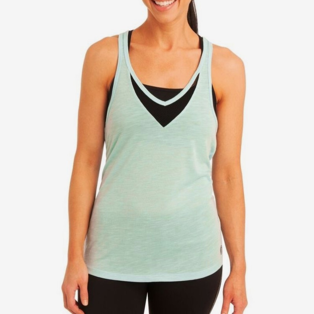 Pure Barre tank with mesh